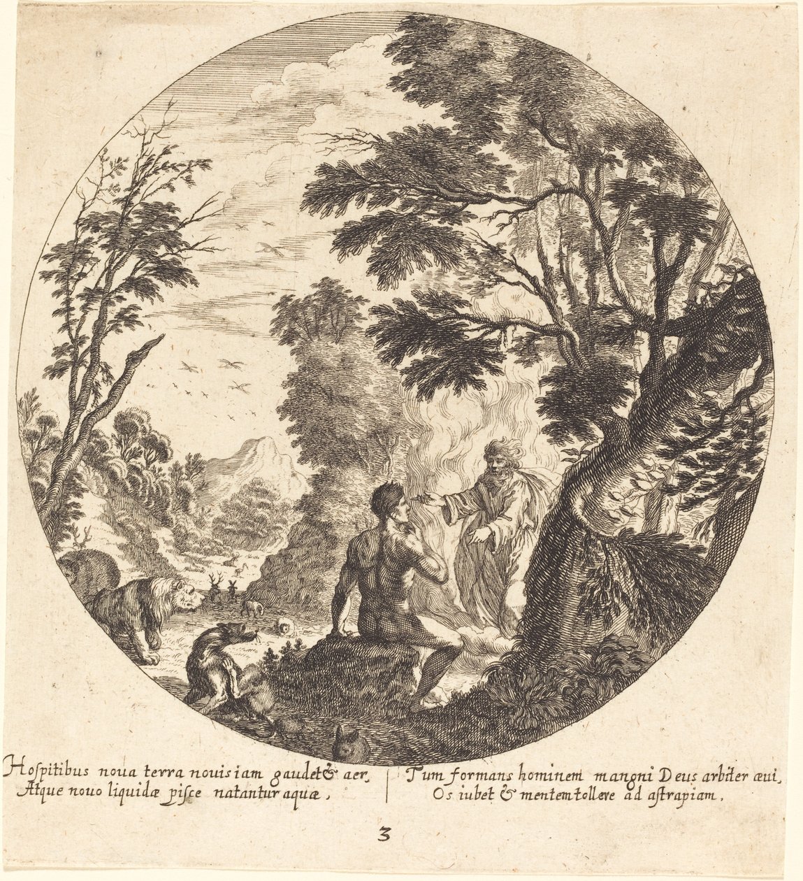 Bůh stvořil člověka od Georg Andreas Wolfgang the Elder