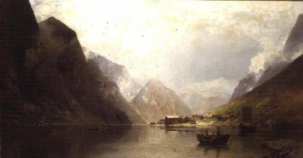 Fjord od Georg Anton Rasmussen