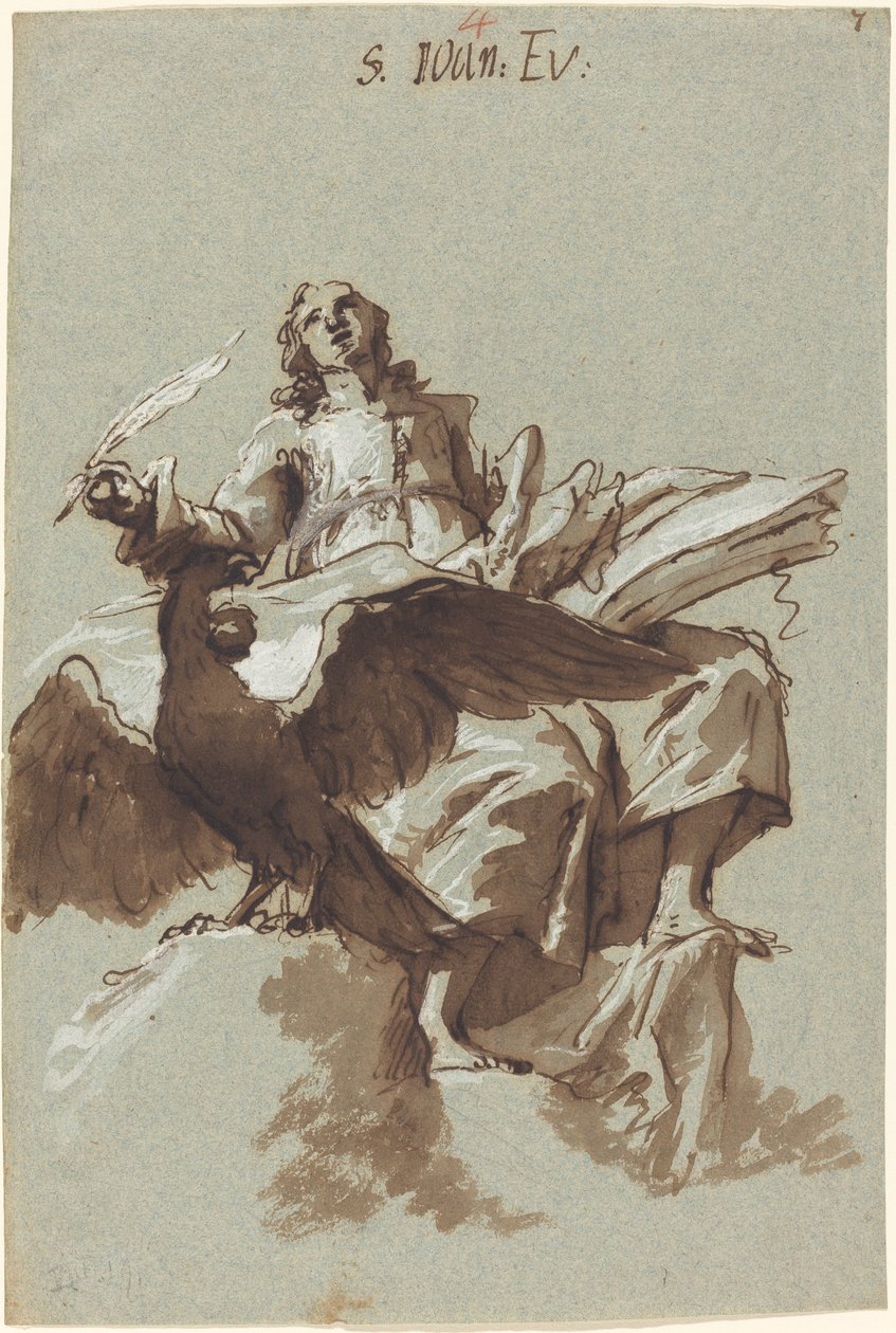 Svatý Jan Evangelista od Georg Anton Urlaub