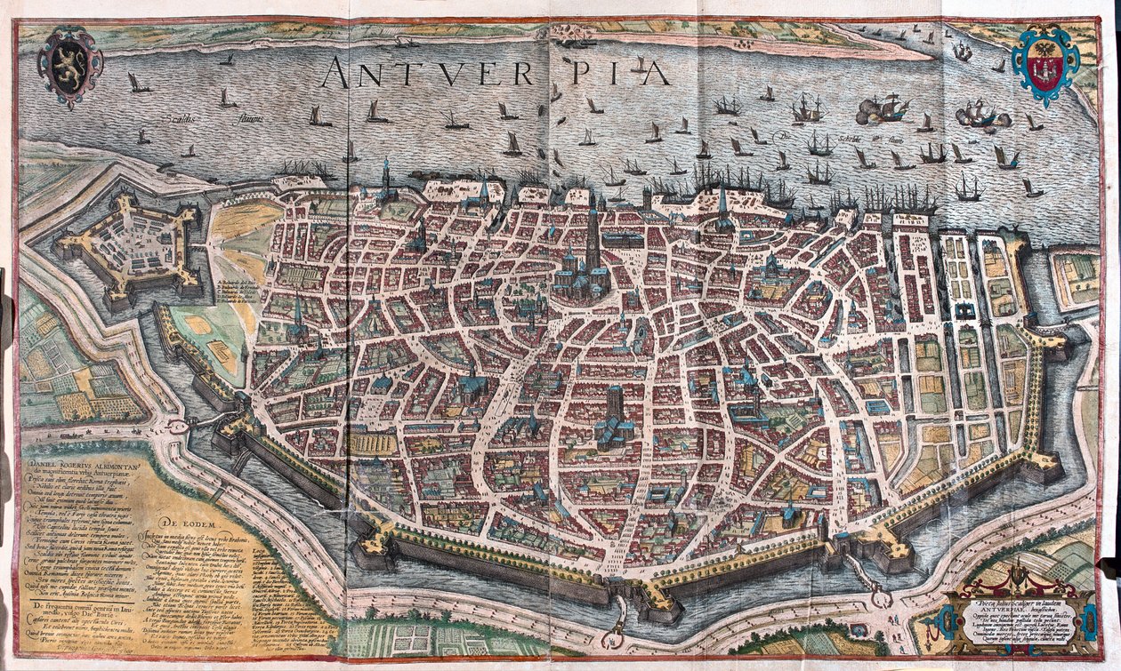 Anversa, Belgie - v "Civitates Orbis Terrarum" od Georga Brauna, Kolín nad Rýnem 1617 od Georg Braun