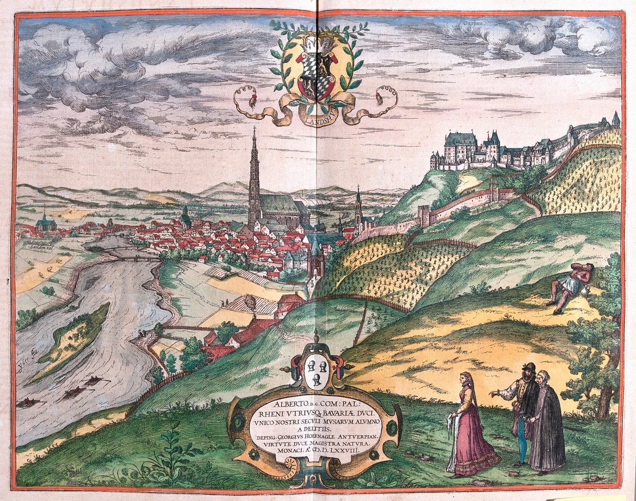 Colonia, Německo - v "Civitates Orbis Terrarum" od Georga Brauna, Kolín nad Rýnem 1617 od Georg Braun