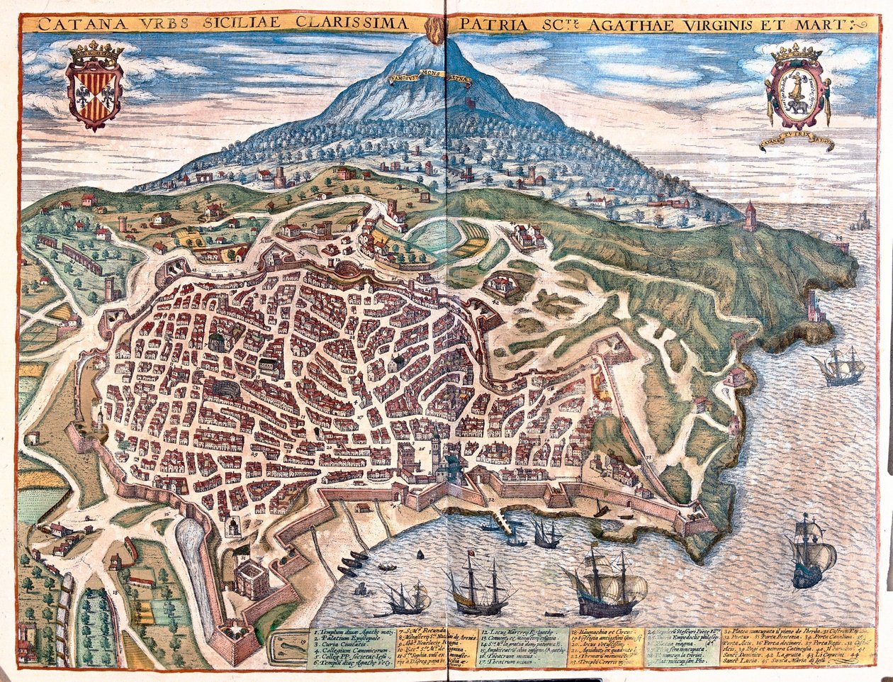 Palmanova, Itálie - v "Civitates Orbis Terrarum" od Georga Brauna, Kolín nad Rýnem 1617 od Georg Braun