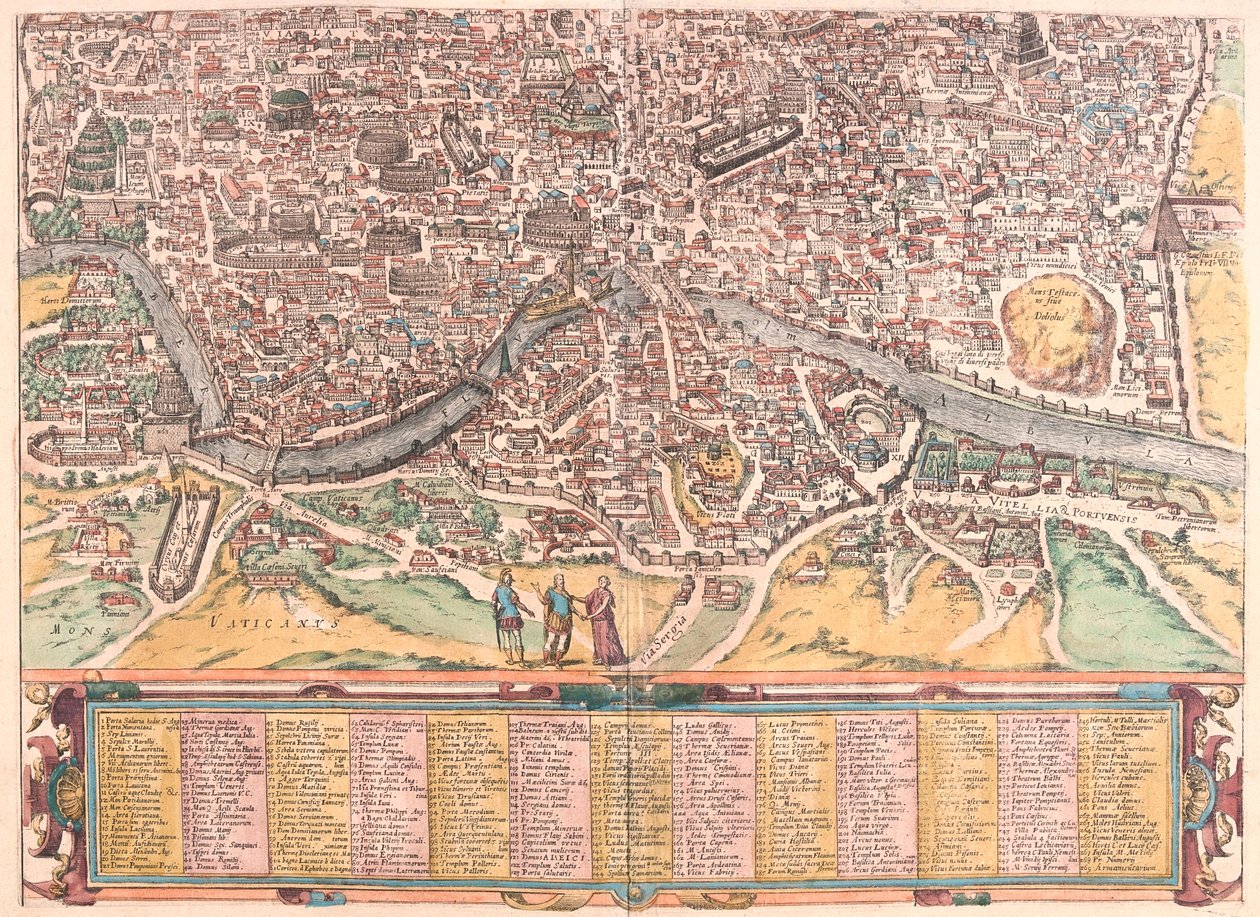 Řím, Itálie - v "Civitates Orbis Terrarum" od Georga Brauna, Kolín nad Rýnem 1617 od Georg Braun