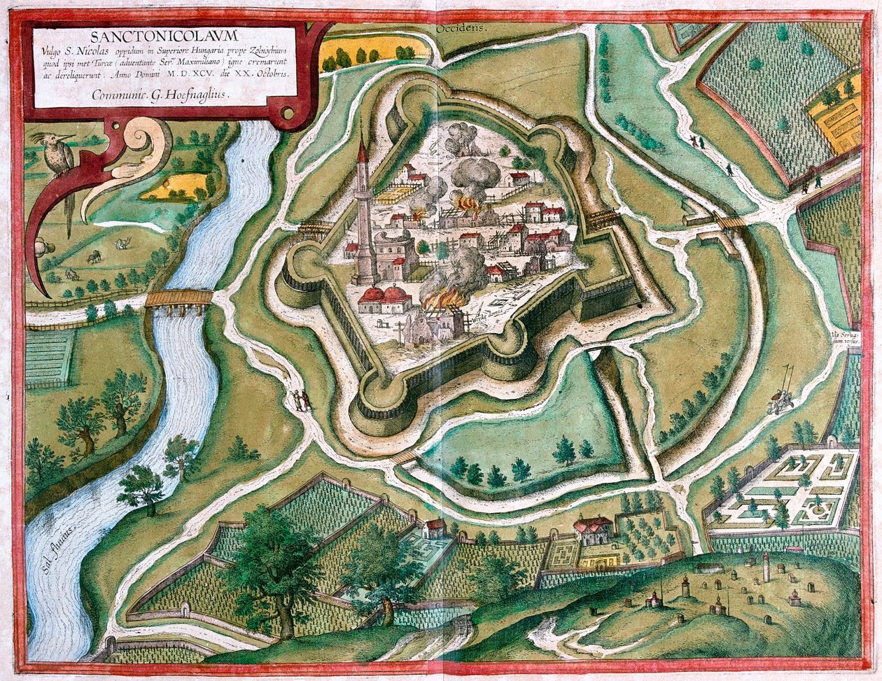 Torokszentmiklos, Maďarsko - v "Civitates Orbis Terrarum" od Georga Brauna, Kolín nad Rýnem 1617 od Georg Braun