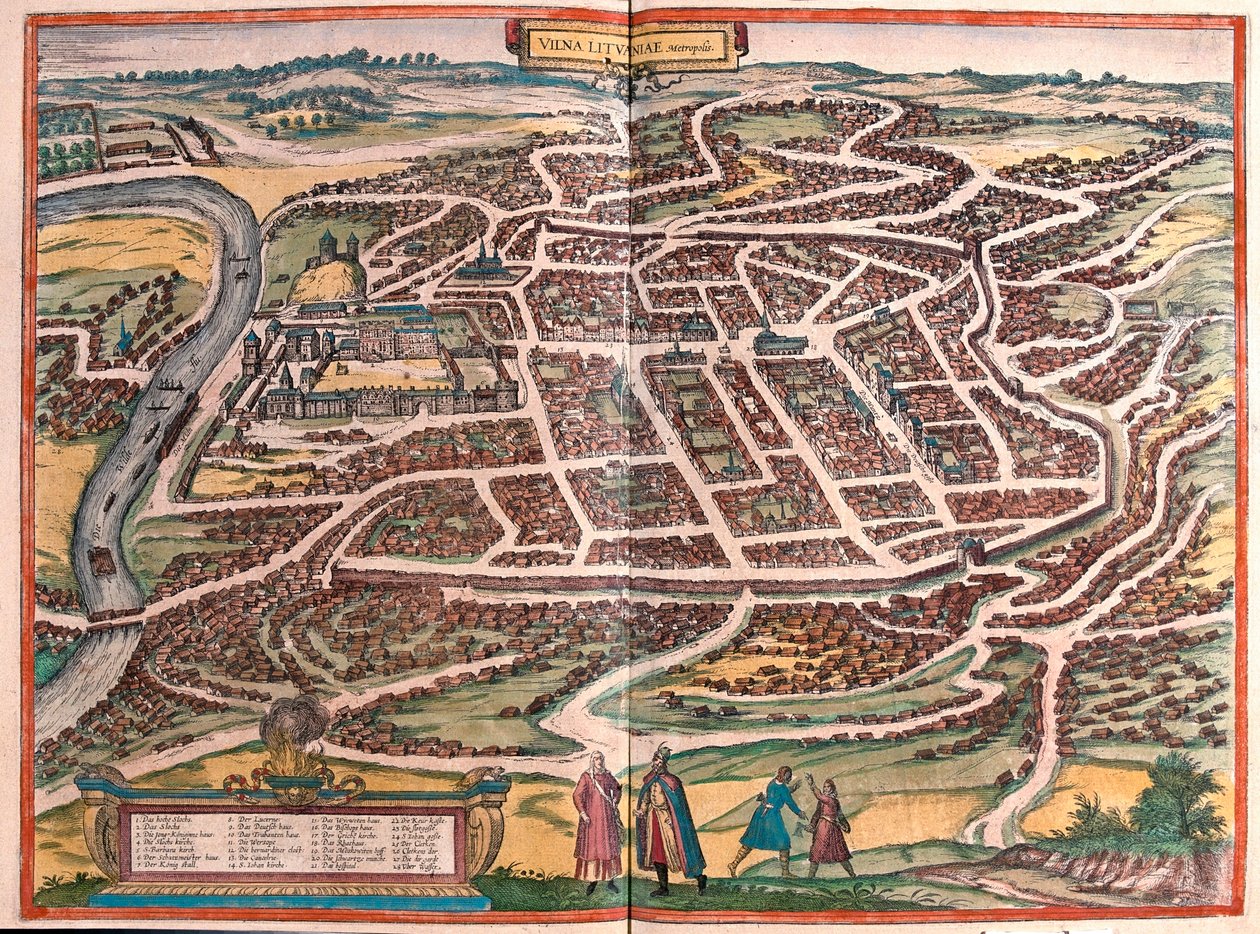 Vilnius, Litva - v "Civitates Orbis Terrarum" od Georga Brauna, Kolín nad Rýnem 1617 od Georg Braun