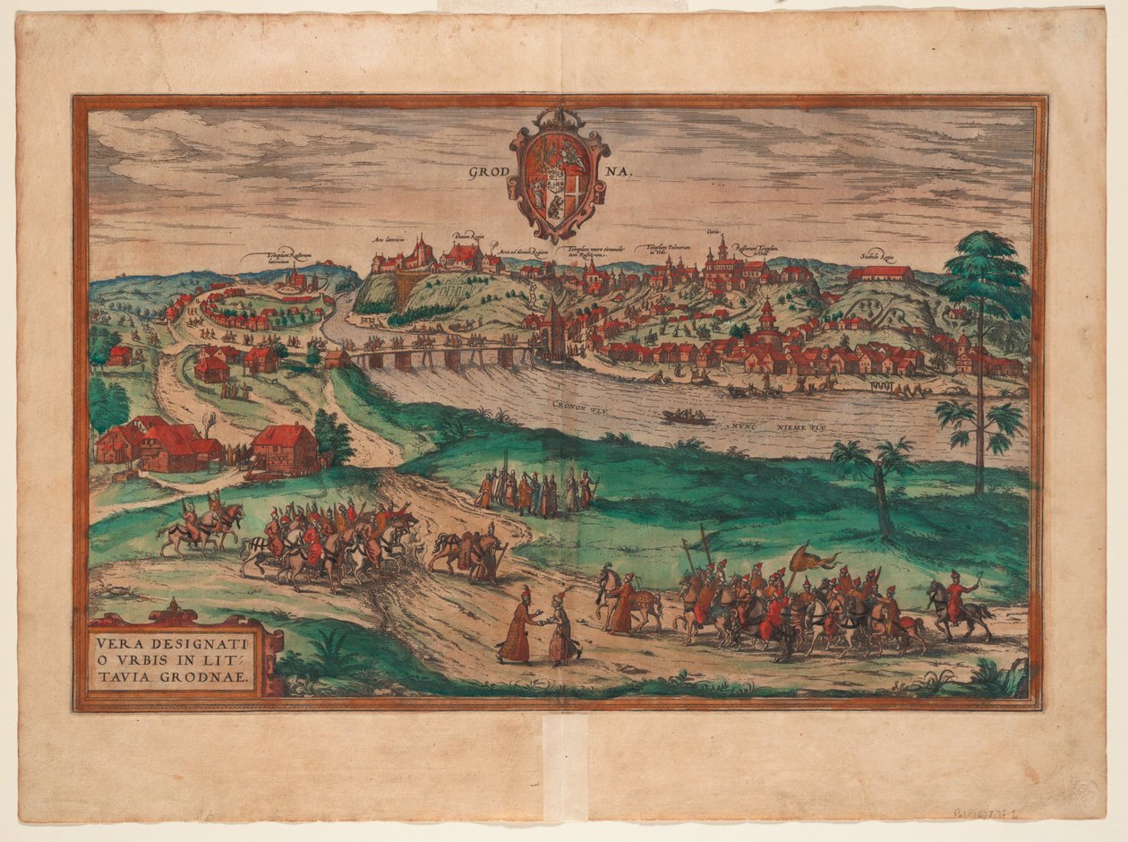 Grodno Od: Terárium, 1577 od Georg Braun und Franz Hogenberg