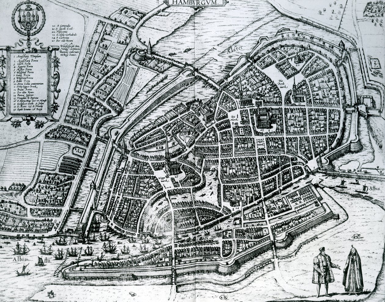 Mapa Hamburku, z 
