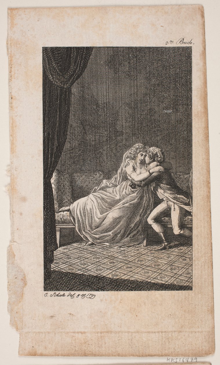 Ilustrace s milující pár od Georg Christian Schule