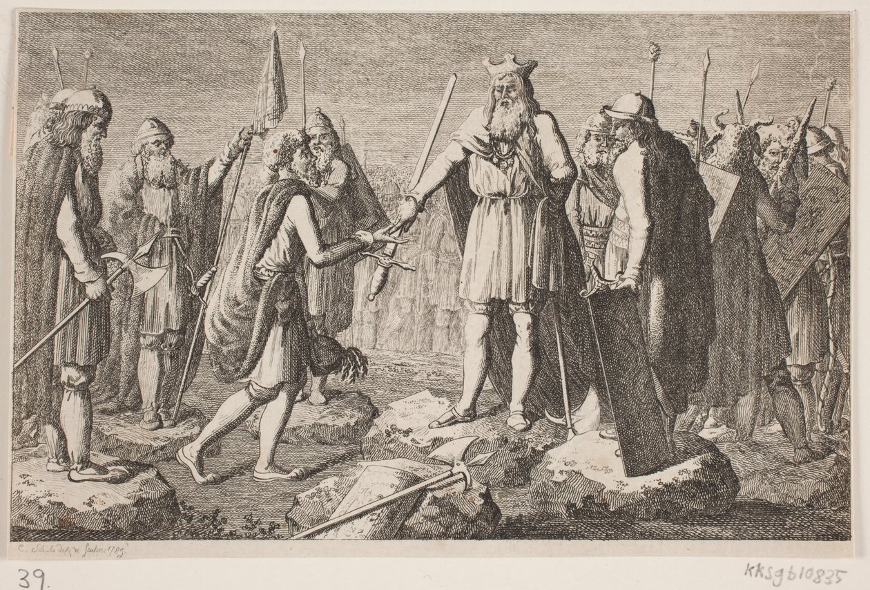 Titulní viněta pro "Lexikon šlechtických rodin v Dánsku, Norsku a vévodstvích" od Georg Christian Schule