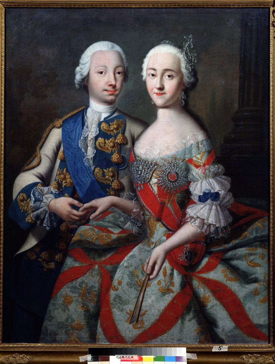 Portrét velkovévody Piotra Feodoroviče (později Petra III. Ruska od Georg Christoph Grooth