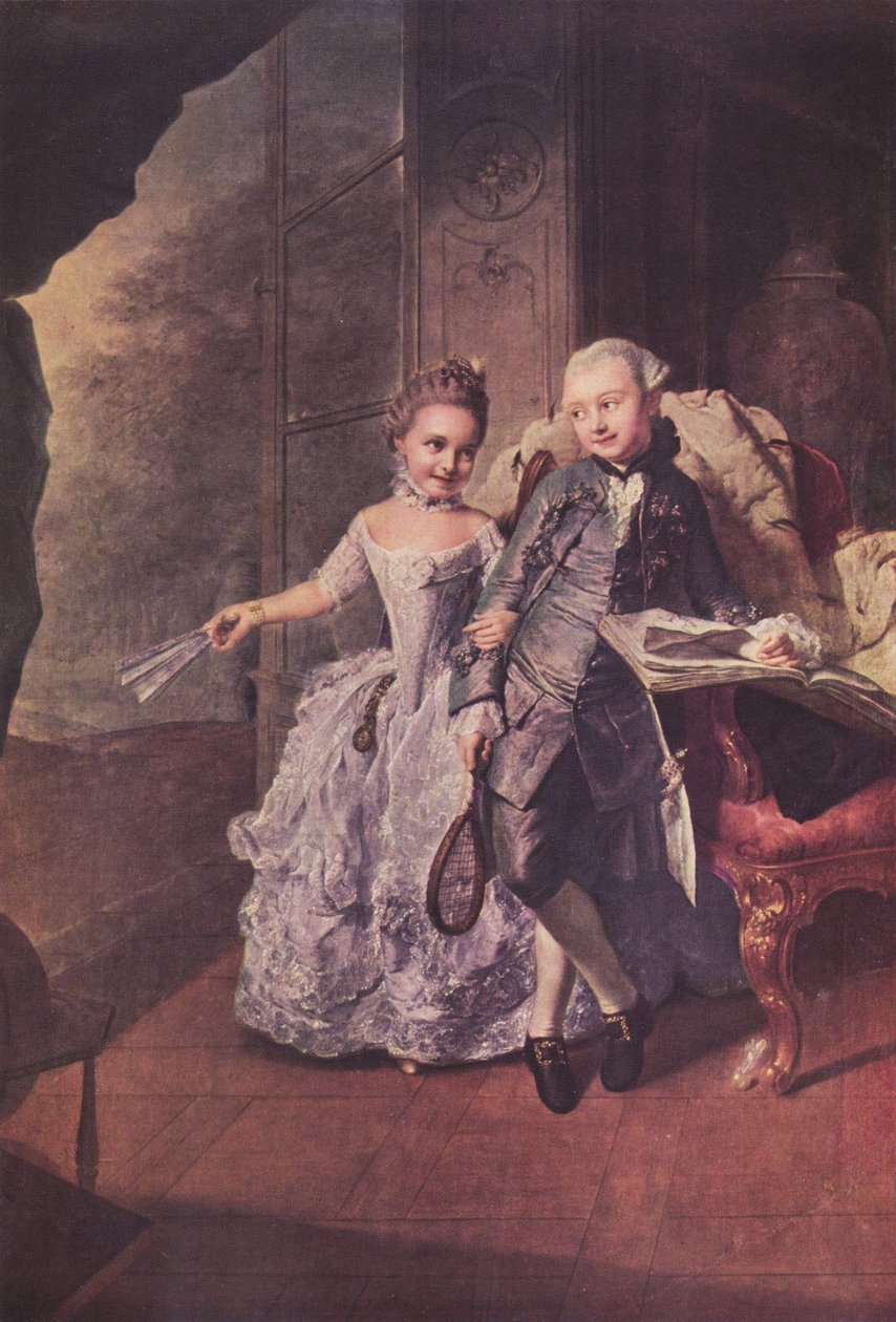 Německy: Die Verführung zum Spiel (Princ a princezna meklenburští) od Georg David Matthieu