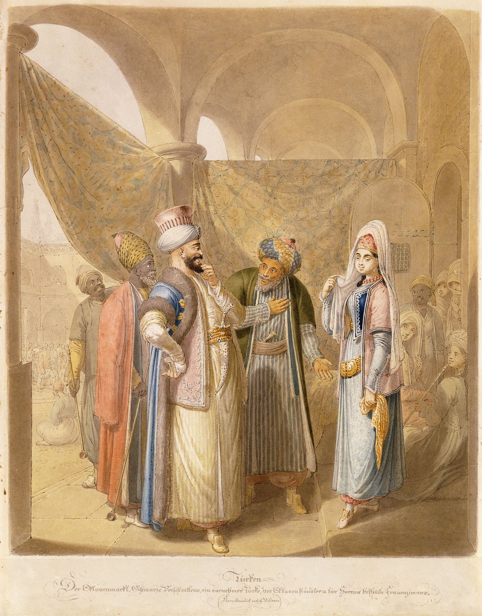 Trh s otroky, 1824 od Georg Emanuel Opitz