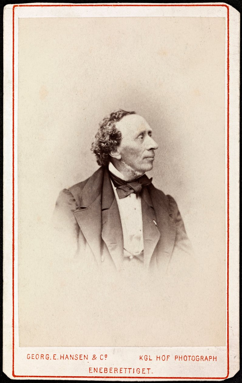 Portrét Hanse Christiana Andersena (1805-1875), Hansen, Georg Emil (1833-1891). Fotografie, c. 1871. Soukromá sbírka od Georg Emil Hansen