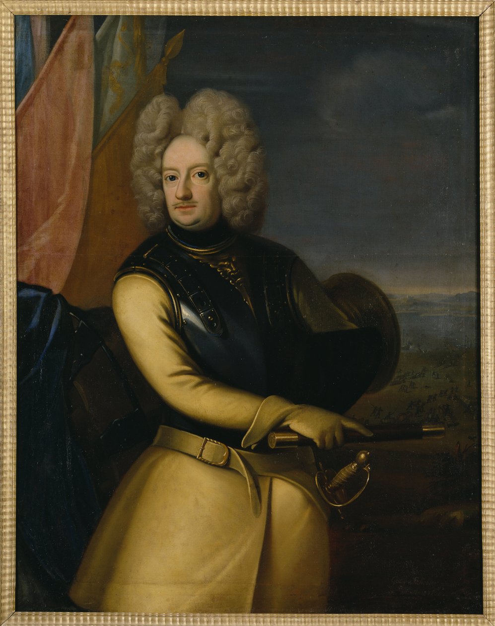 Comte Magnus Stenbock, polní marechal semidois - Portrét hraběte Magnuse Stenbocka (1665-1717), od Schroedera, Georg Engelhard (1684-1750). Olej na plátně od Georg Engelhardt Schröder