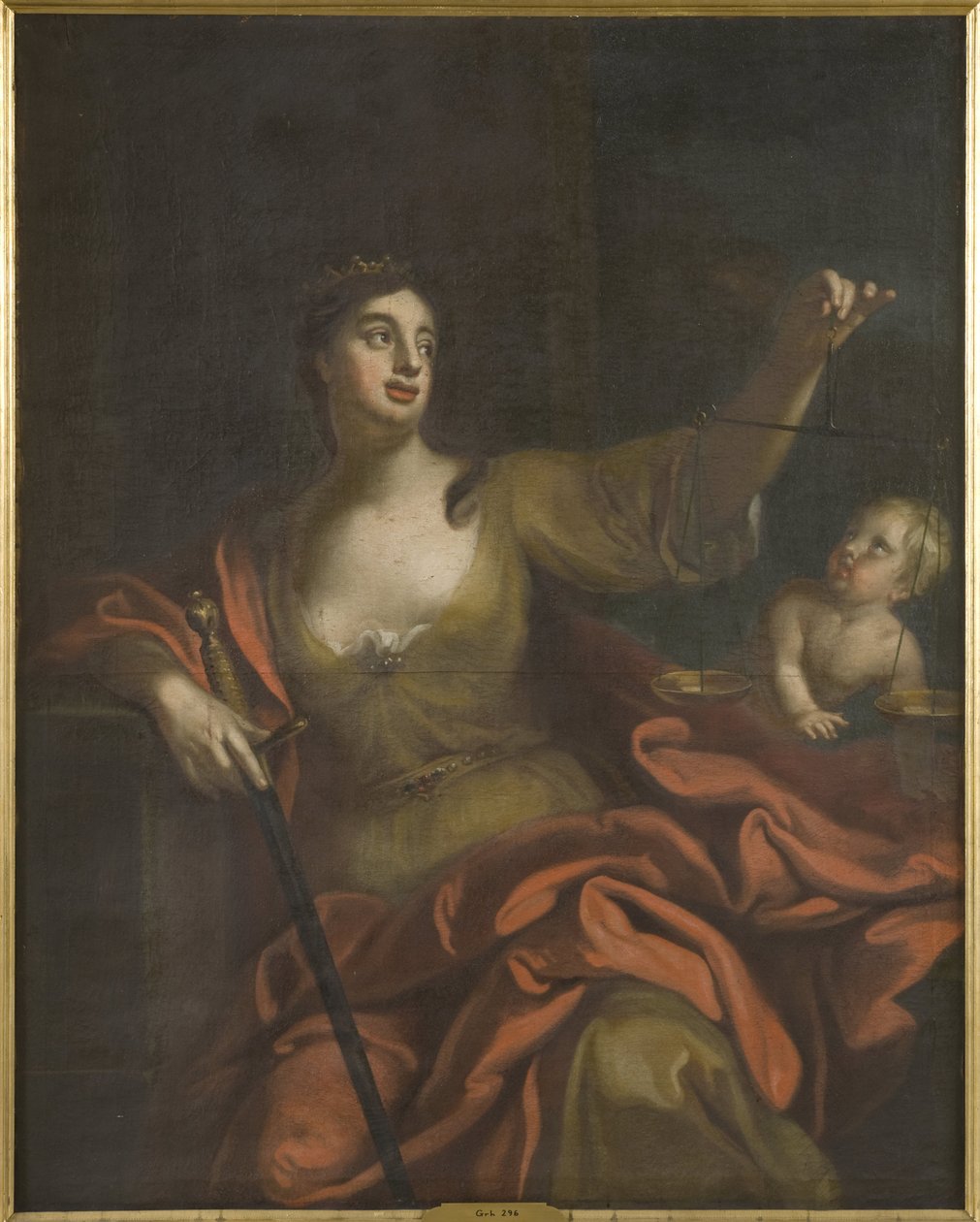 Equite (Justice) - Aequitas, od Schrodera, Georg Engelhard (George Engelhardt) (1684-1750). Olej na plátně. Rozměr: 154 x 123 cm. Národní muzeum Stockholm od Georg Engelhardt Schröder