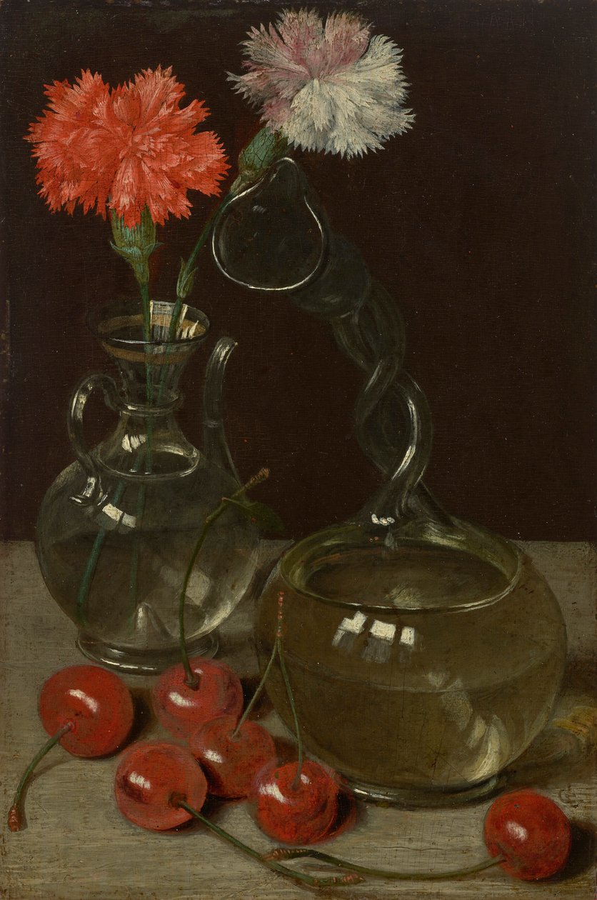 Stil-life s kuttrolfem a třešněmi od Georg Flegel