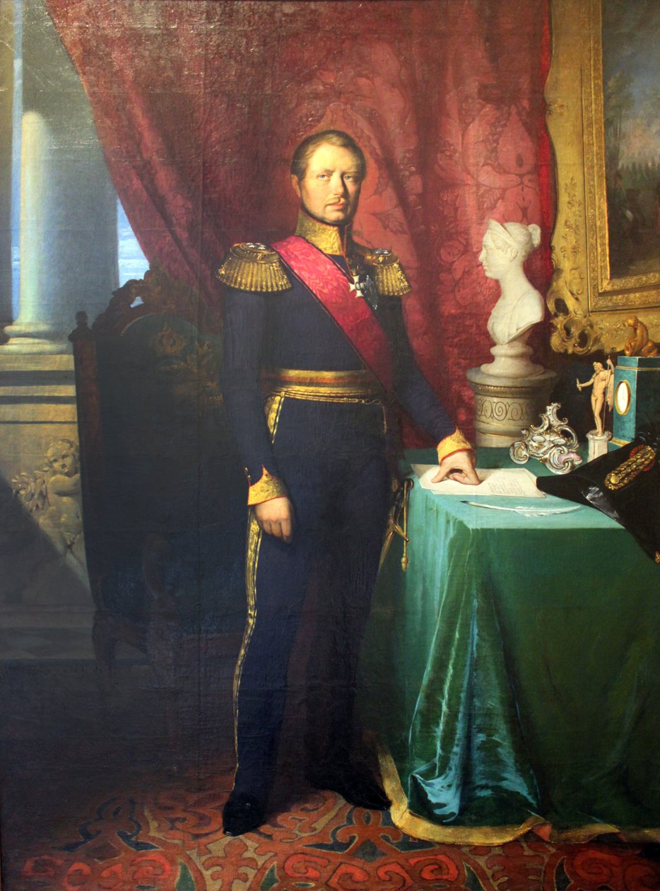 Erhardtský král Wilhelm I Württembergské anagorie od Georg Friedrich Erhardt