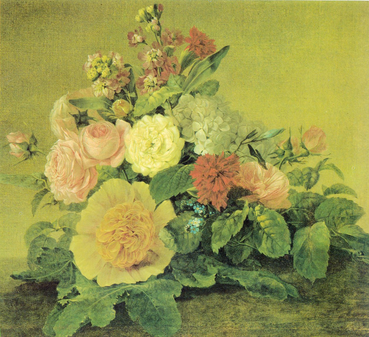 Německy: Blumenstillleben Zátiší s květinami od Georg Friedrich Kersting