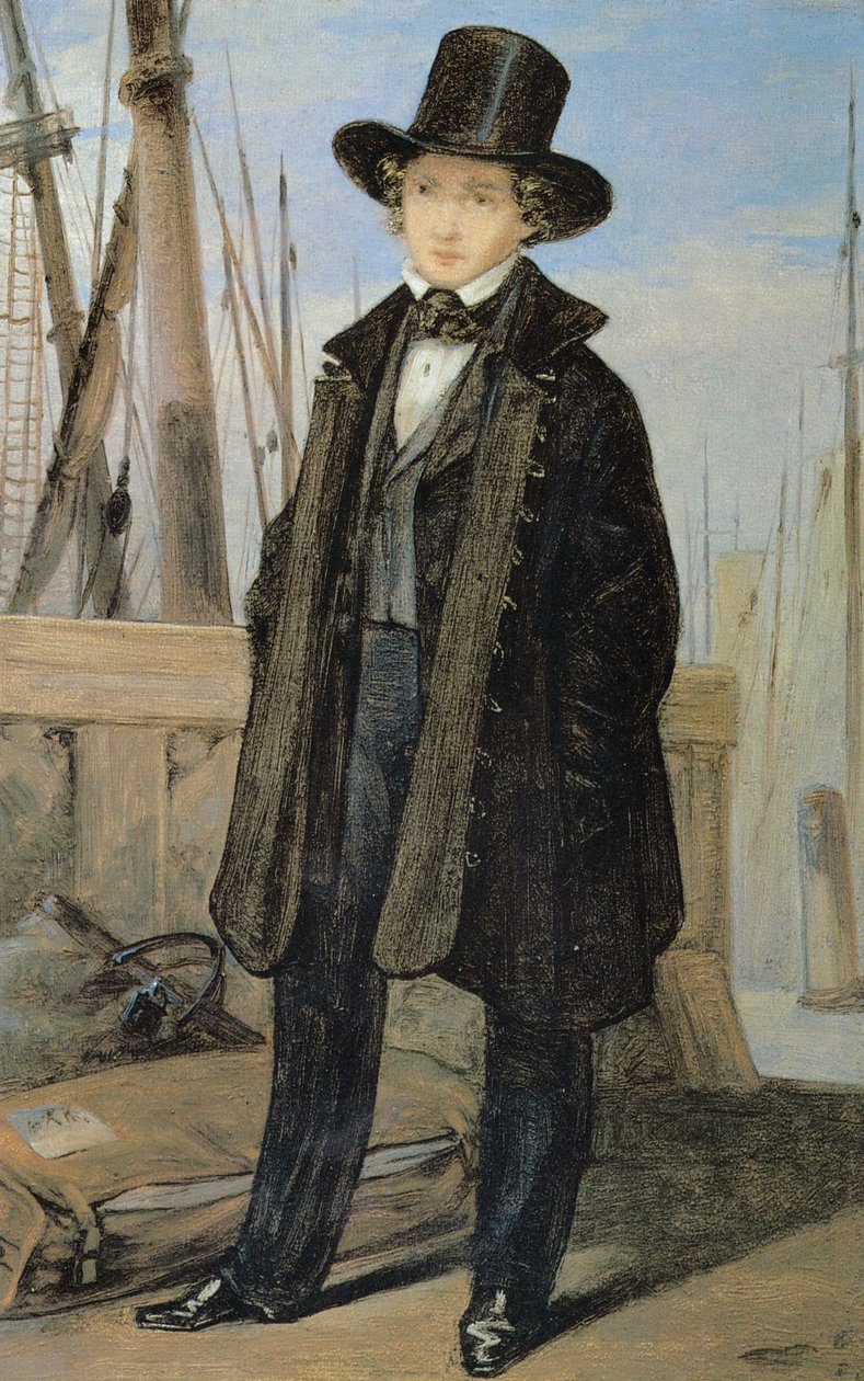 Richard Kersting před odjezdem do Rigy od Georg Friedrich Kersting