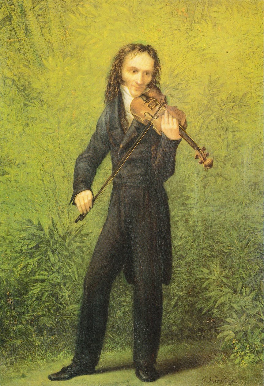 Houslista Niccolò Paganini od Georg Friedrich Kersting