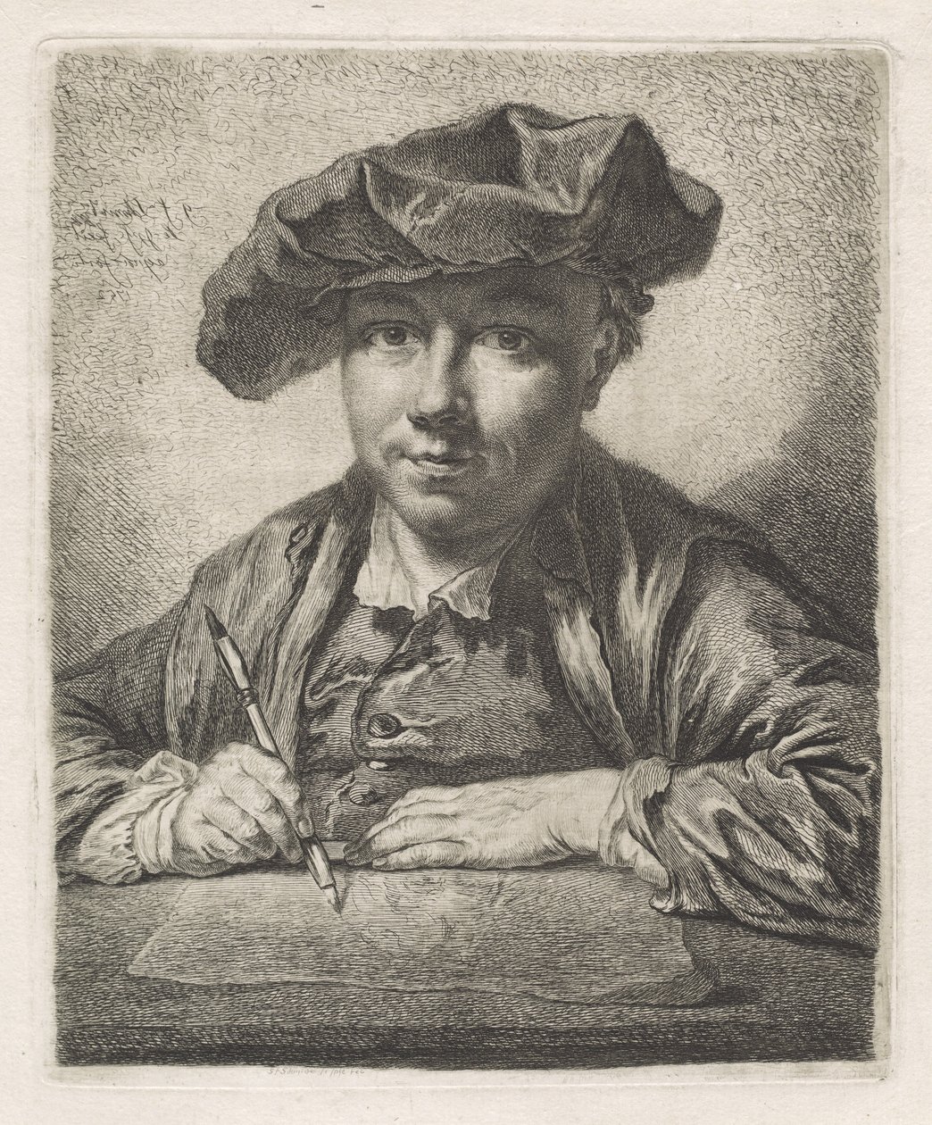 Autoportrét od Georg Friedrich Schmidt