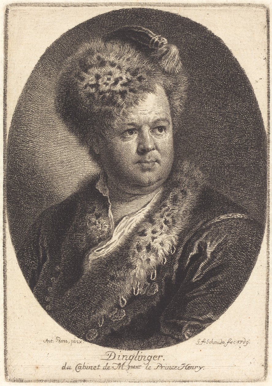 Johann Melchior Dinglinger od Georg Friedrich Schmidt after Antoine Pesne