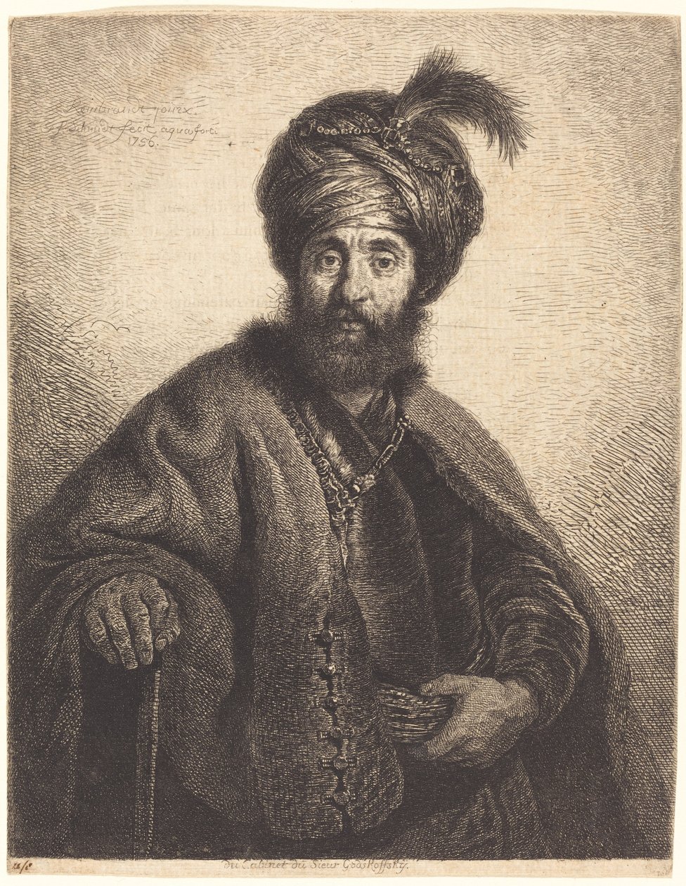 Peršan od Georg Friedrich Schmidt after Rembrandt van Rijn