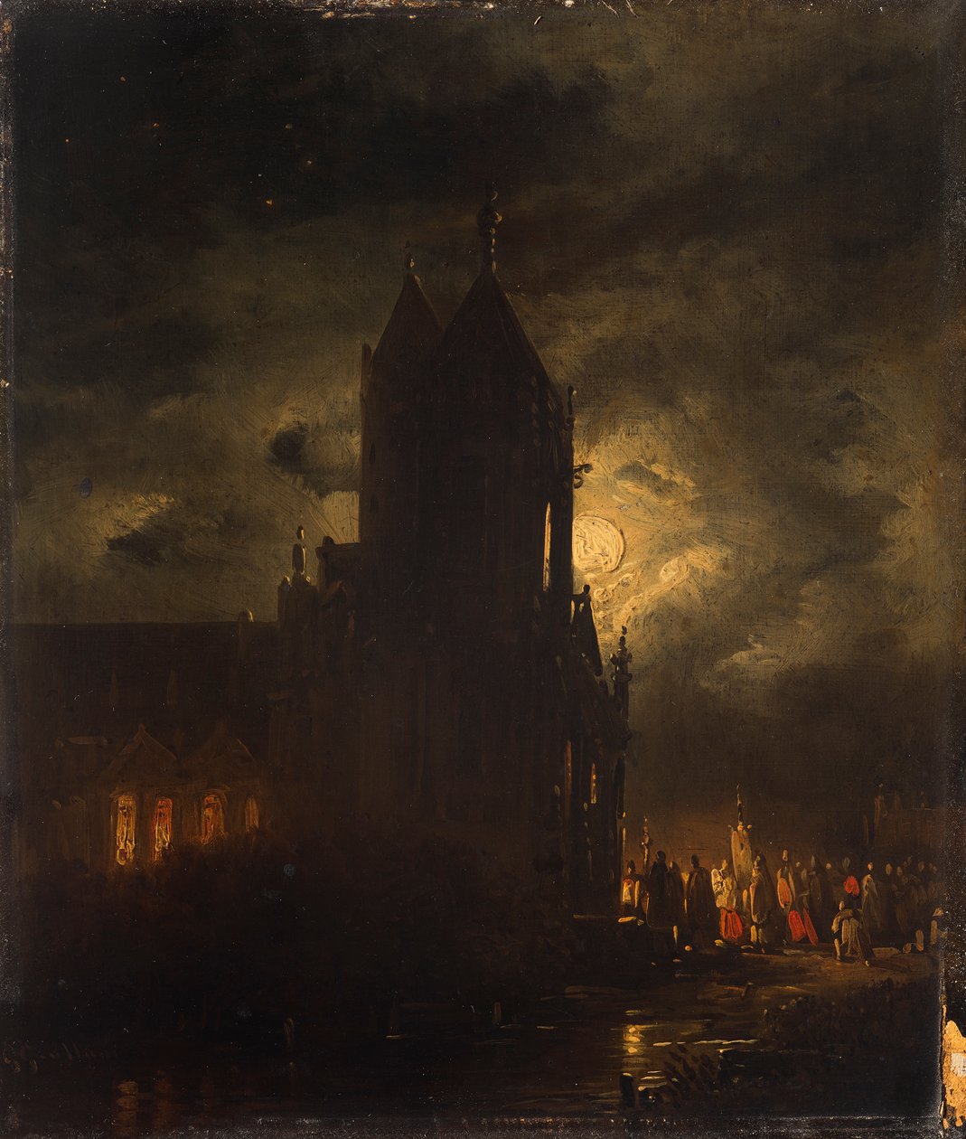 Noční průvod od Georg Gillis van Haanen