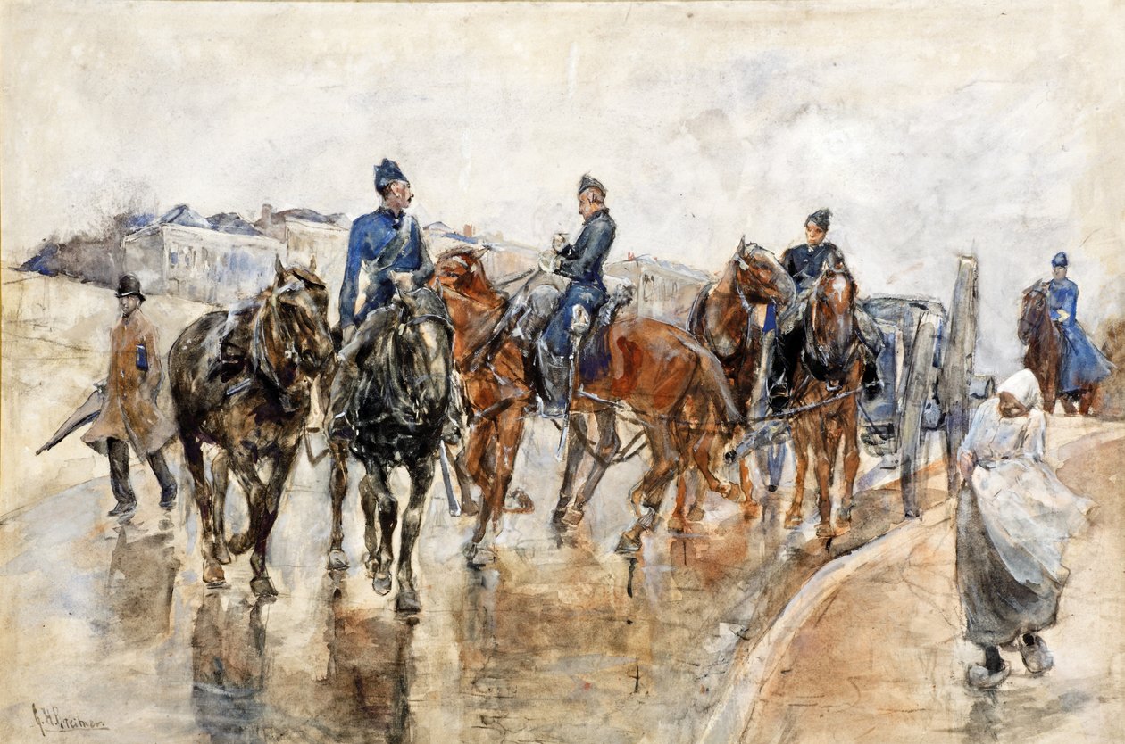 Návrat z manévrů od Georg Hendrik Breitner