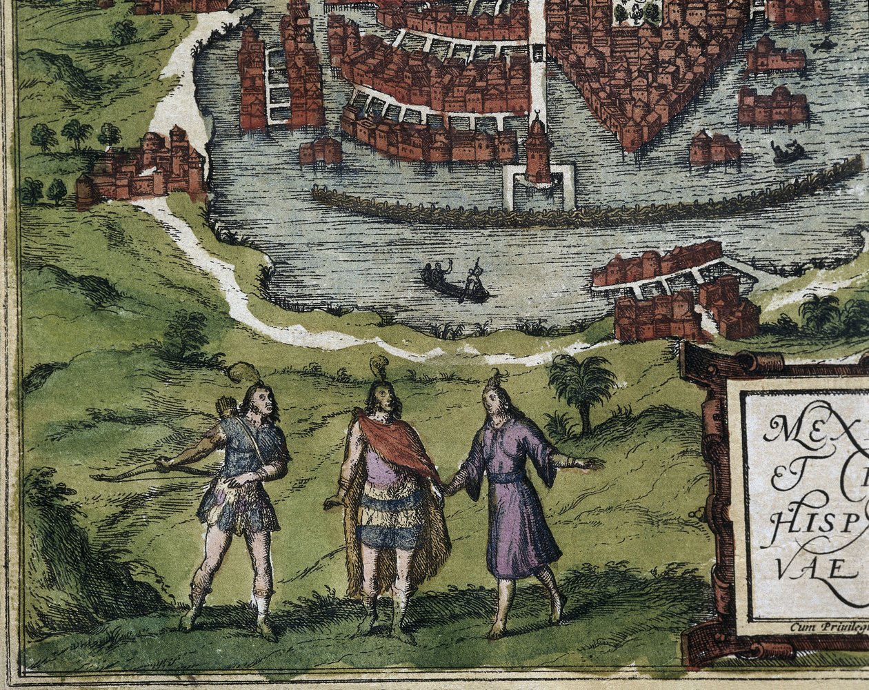 BRAUN, Jiří (1541-1622). ORTELIUS, Abraham (1527-1598). HOGENBERG, Franz (1535-1590). Civitatis Orbis Terrarum (Theatrum orbis terrarum). 1572-1617. Mexico City (1576). Detail s Aztéky. Lept. ŠPANĚLSKO. KASTILIE A LEÓN. Salamanca. Univerzita v Salamance od Georg Hogenberg Franz (1535 90) & Ortelius Abraham (1527 98) Braun