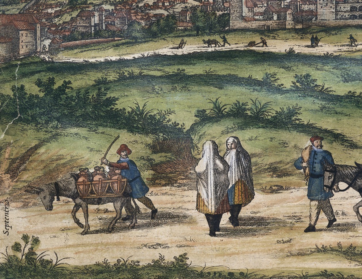 BRAUN, Jiří (1541-1622). ORTELIUS, Abraham (1527-1598). HOGENBERG, Franz (1535-1590). Civitatis Orbis Terrarum (Theatrum orbis terrarum). 1572-1617. Granada (1572). Detail vlevo. Svazek I. Lept. ŠPANĚLSKO. KASTILIE A LEÓN. Salamanca. Univerzita v Salamance od Georg Hogenberg Franz (1535 90) & Ortelius Abraham (1527 98) Braun