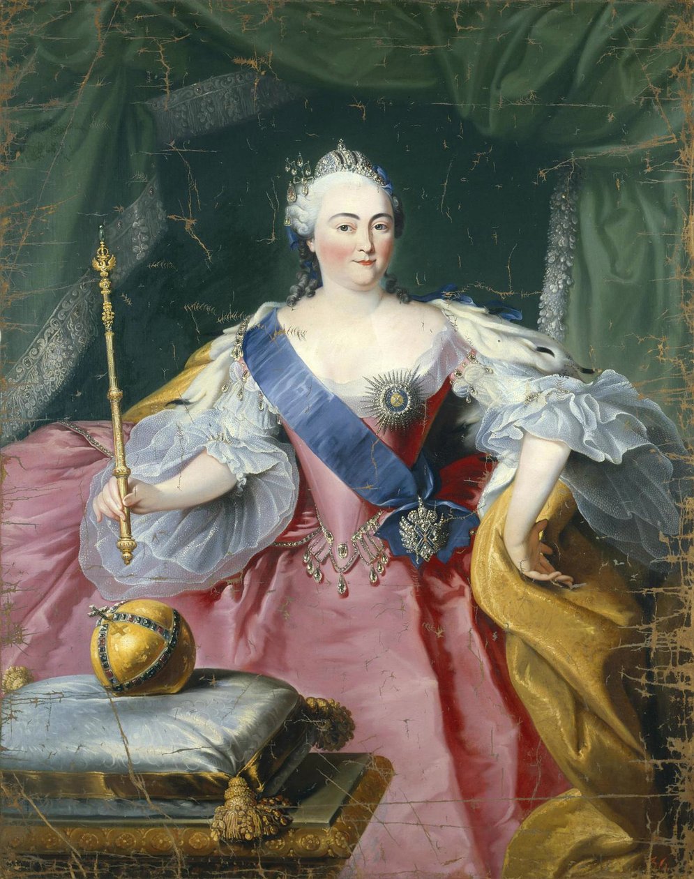 Portrét císařovny Alžběty 1709-1762, 50. léta 18. století od Georg Kaspar von Prenner