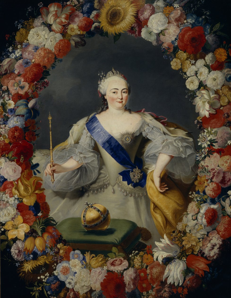 Portrét císařovny Alžběty 1709-1762, 1754 od Georg Kaspar von Prenner
