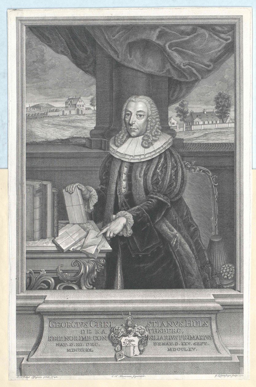 Georg Christian H006c007300200076006fn Rathsberg, poradce městské rady v Norimberku od Georg Lichtensteger
