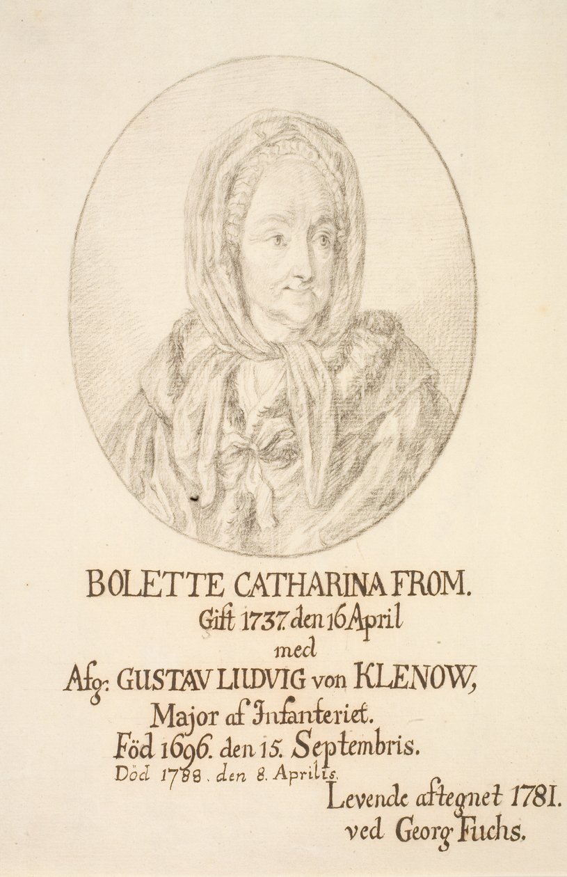 Portrét Bolette Catharina From od Georg Mathias Fuchs