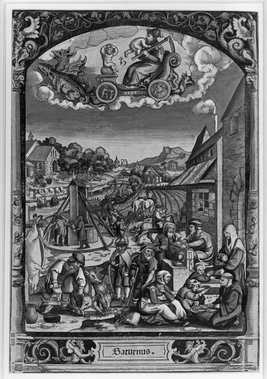 Sedm planet: Saturn od Georg Pencz