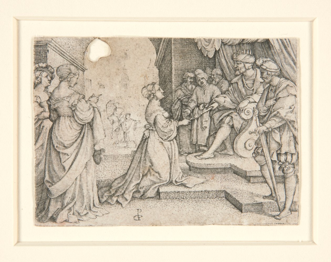 Ester před Ahasverem od Georg Pencz