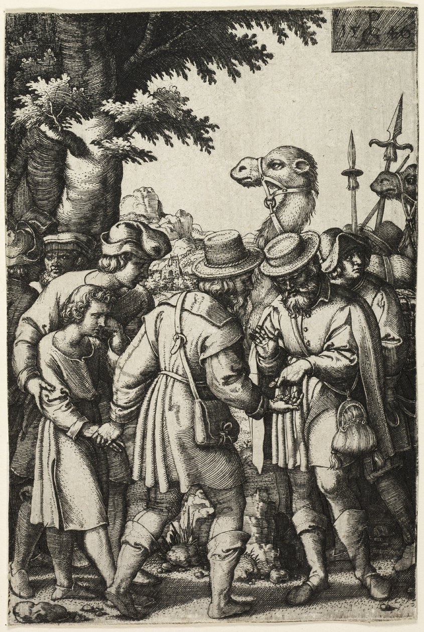Joseph prodaný svými bratry od Georg Pencz