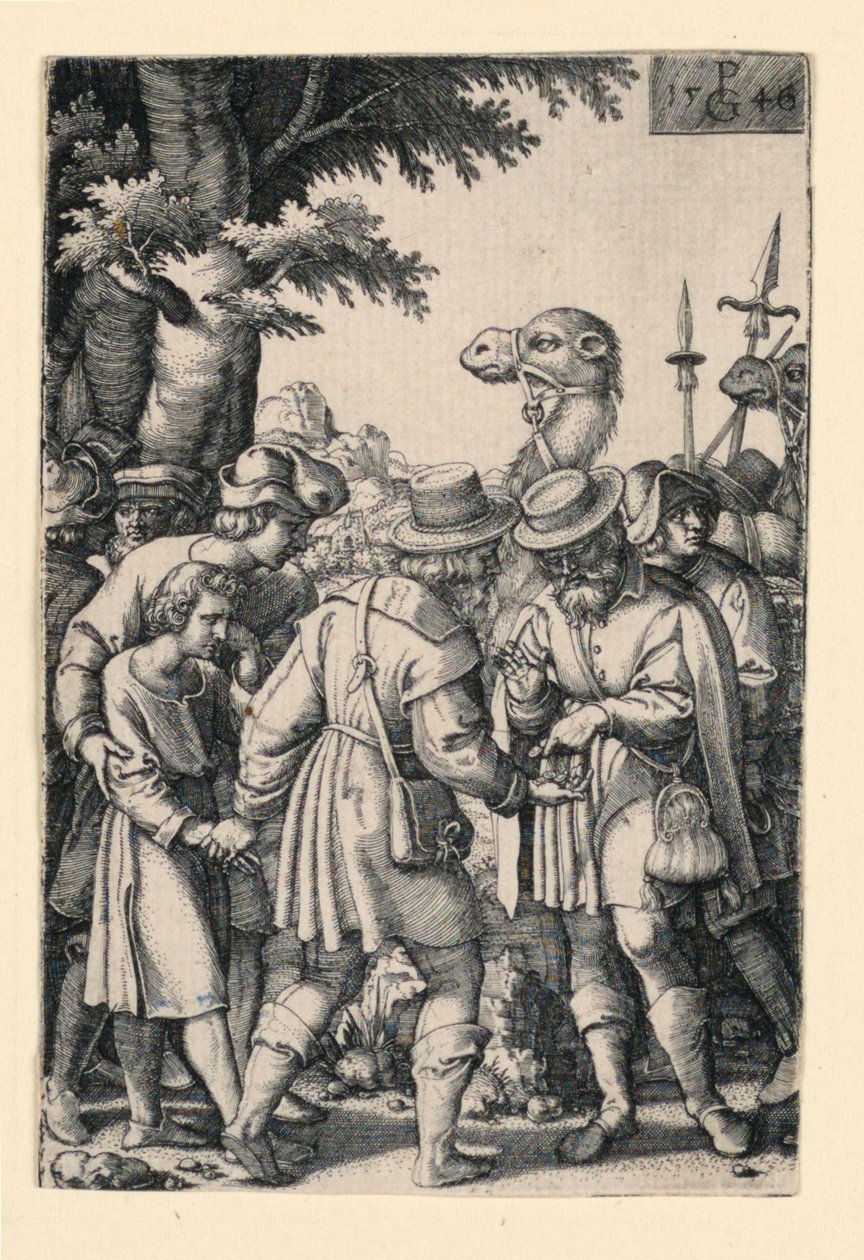 Josefa prodali jeho bratři z příběhu o Josefovi od Georg Pencz