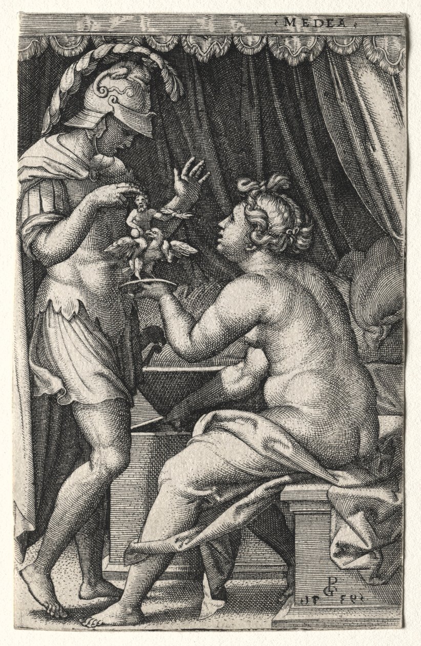 Médea a Jason od Georg Pencz
