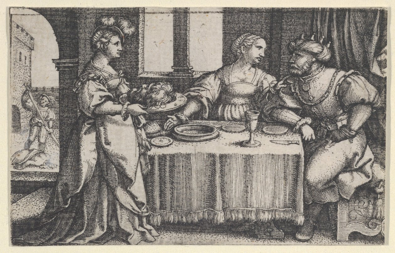 Salome s hlavou Jana Křtitele. od Georg Pencz