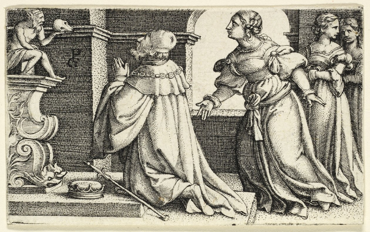 Solomon uctívající Idol Moloch od Georg Pencz