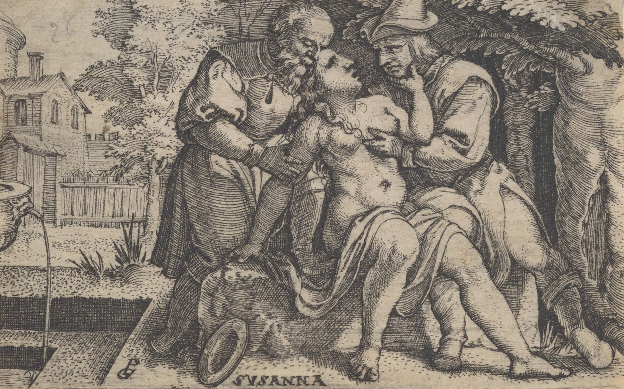 Susanna a starší. od Georg Pencz
