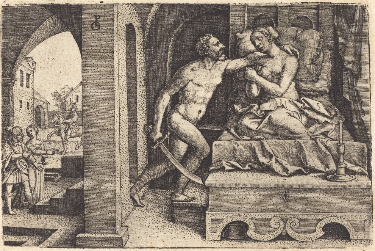 Tarquin a Lukrécie od Georg Pencz