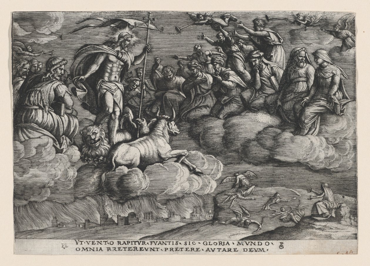Triumf věčnosti na smrti, z Triumph of Petrarca. od Georg Pencz
