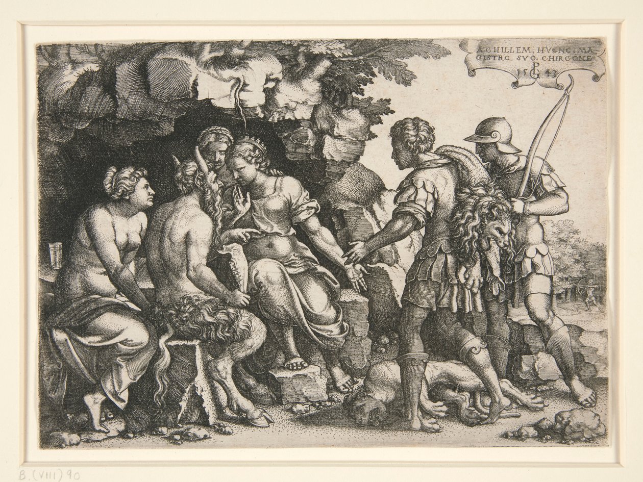 Thetis a Chiron od Georg Pencz