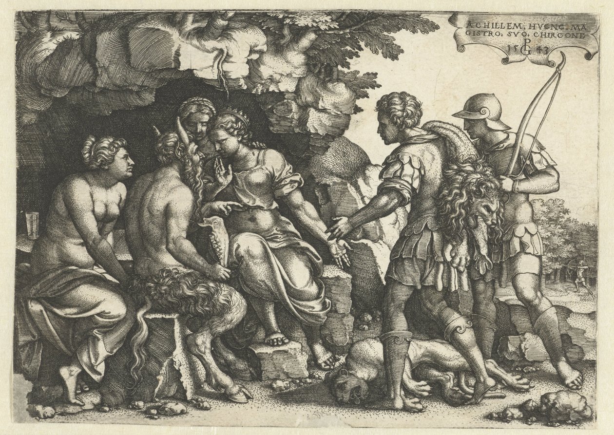 Thetis a Chiron v rozhovoru od Georg Pencz