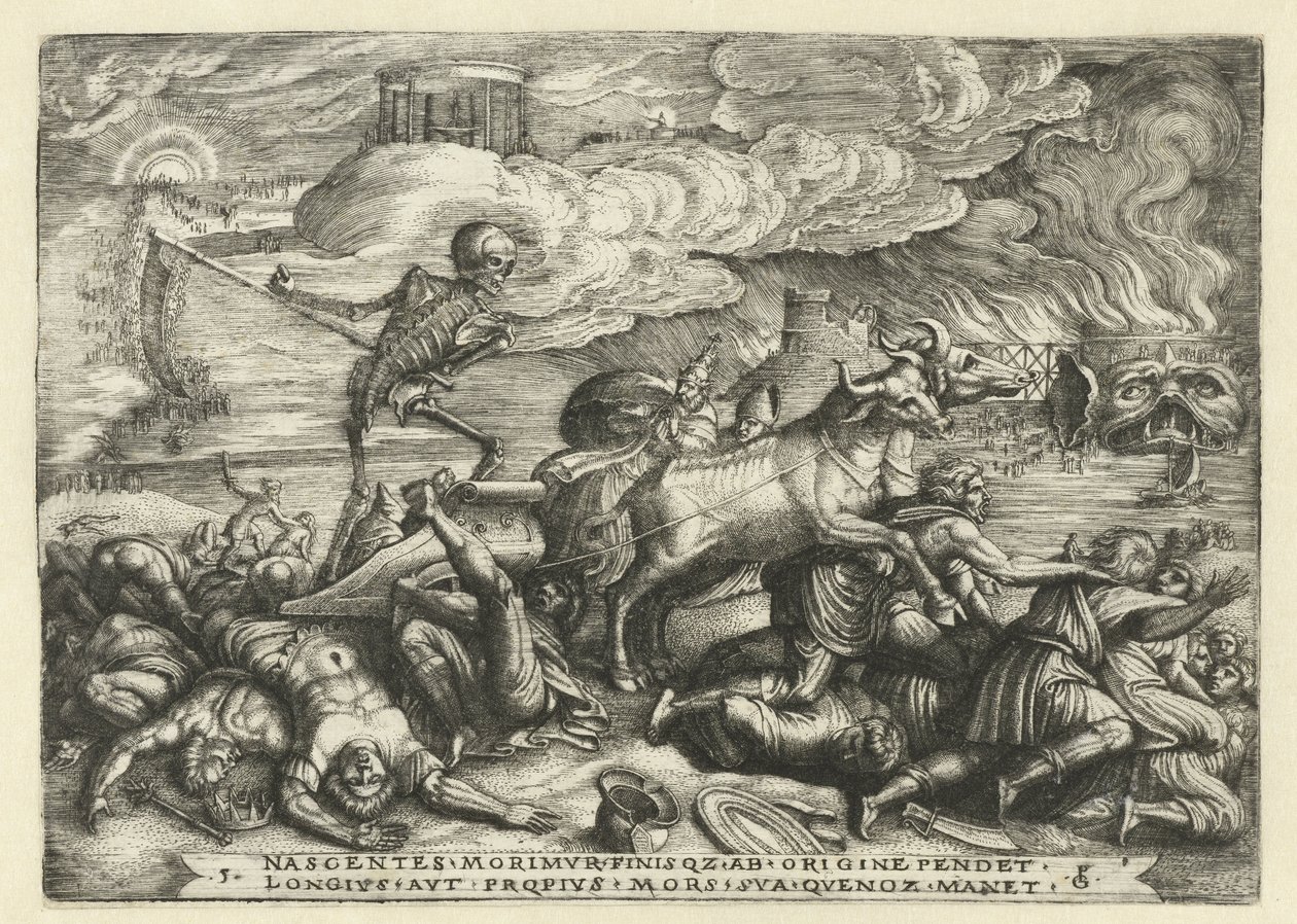 Triumf smrti Six Triumphs of Petrarc (název série) od Georg Pencz