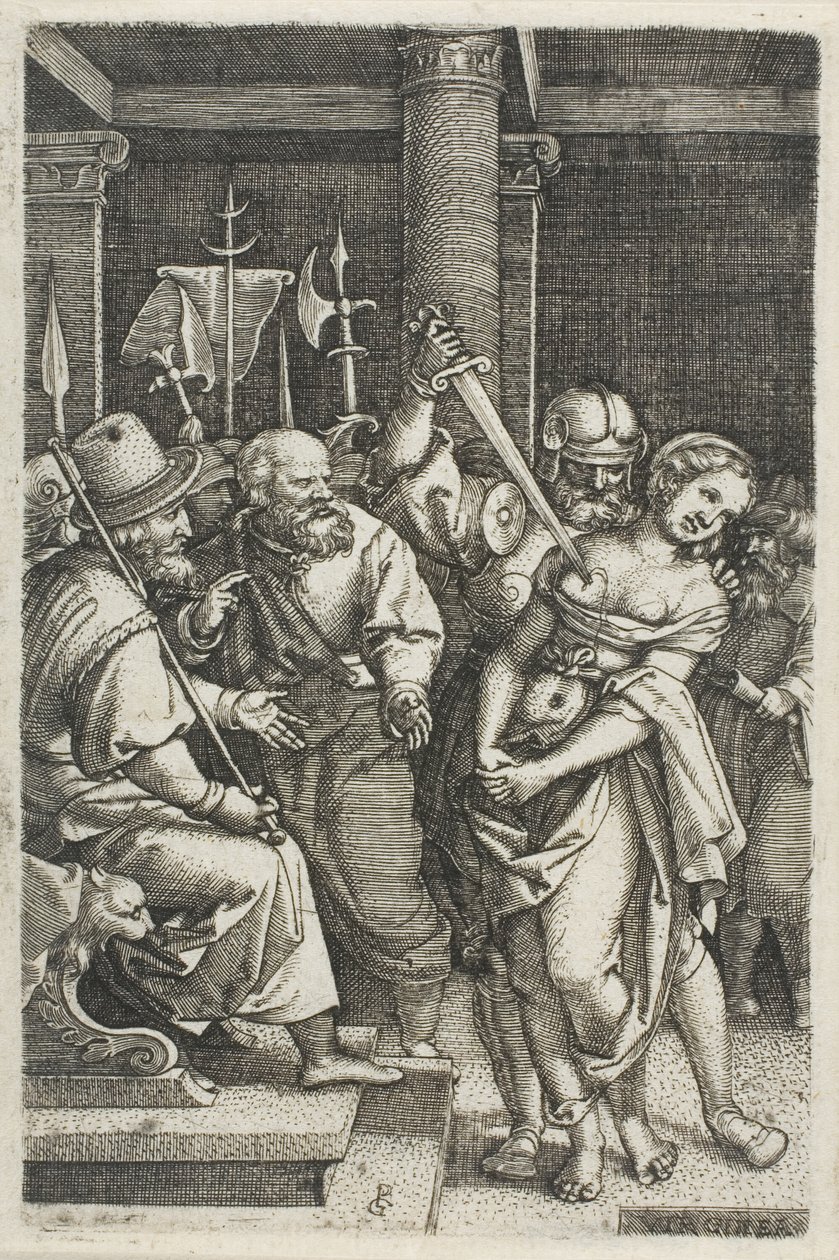 Virginius zabil svou dceru od Georg Pencz