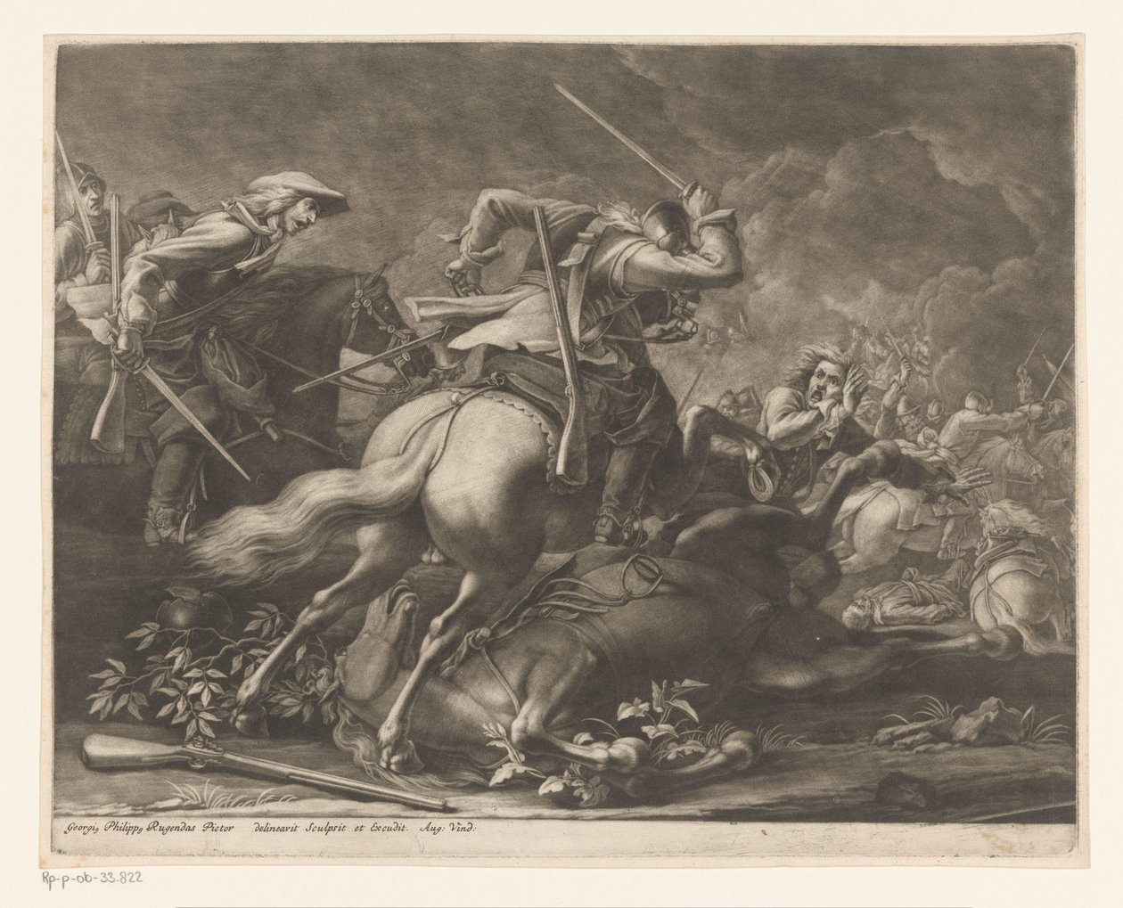 jezdecký souboj od Georg Philipp Rugendas (I)